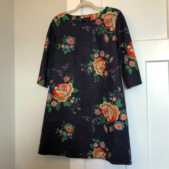 Dor Dor Couture black floral dress size medium - Picture 1 of 7